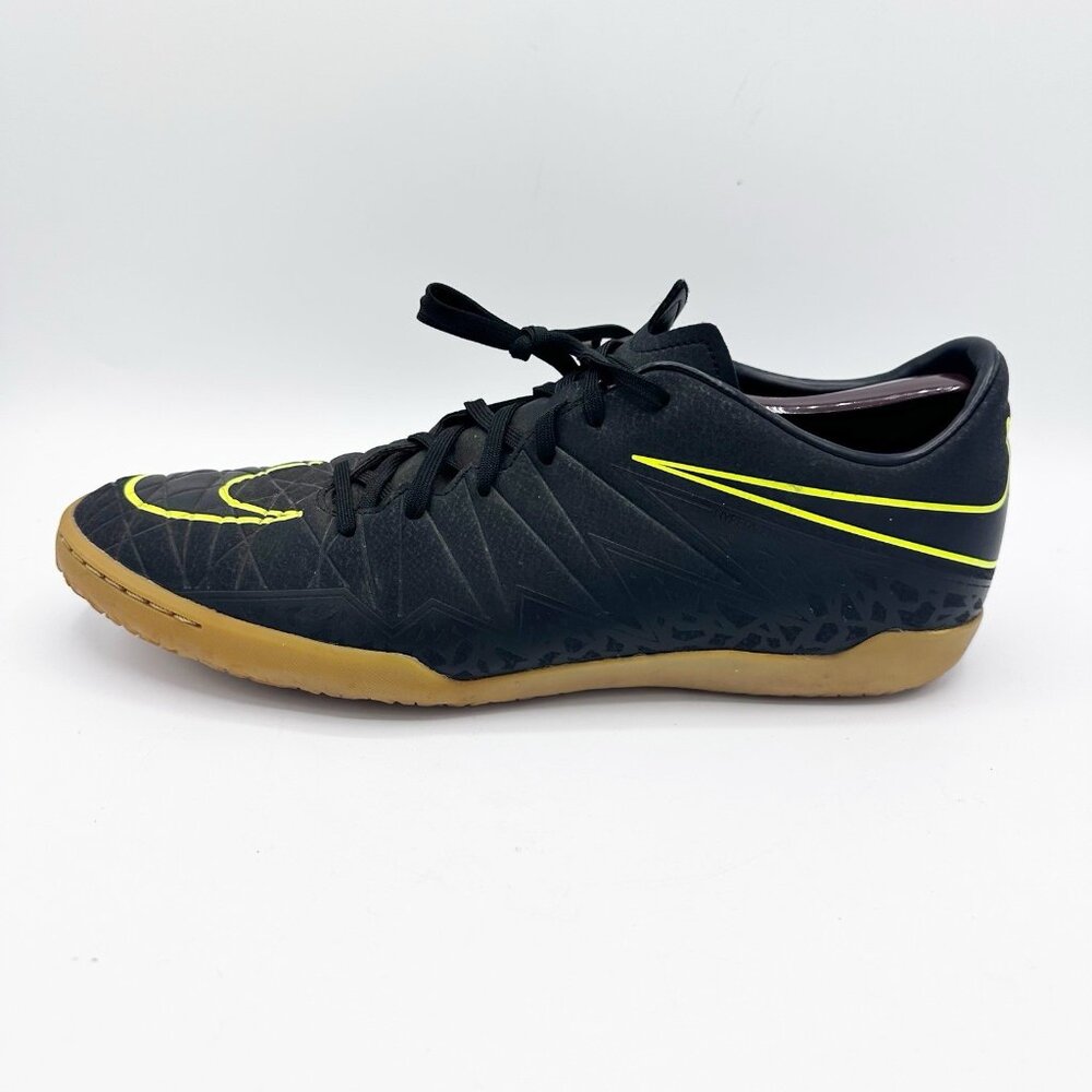Nike Hypervenom Phelon II IC Mens's Sz 11.5 Black Volt Soccer Shoes (749898-009)